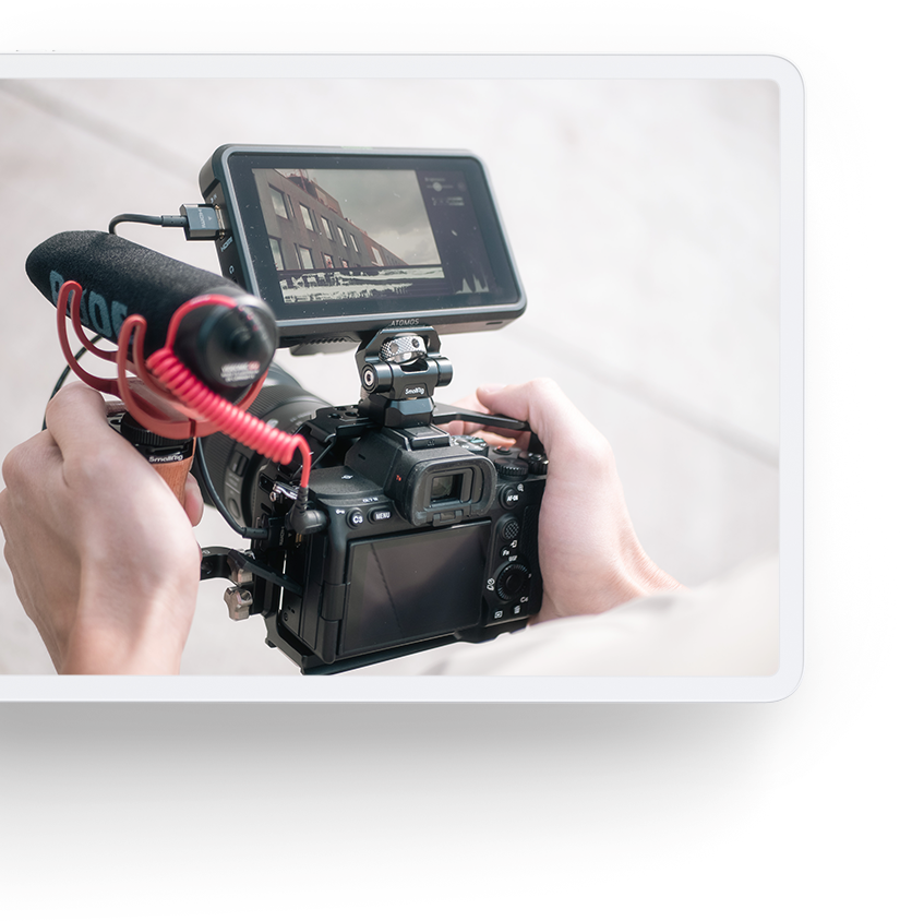 Tablet video productie