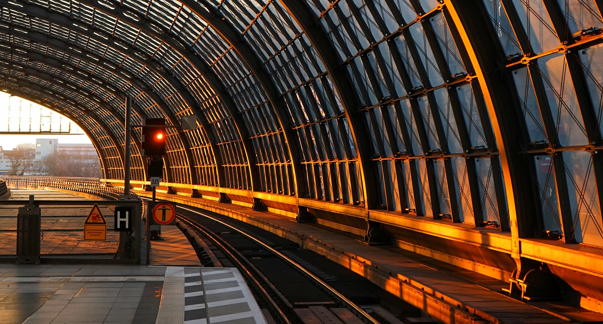 sunset-train-station